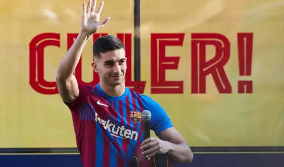 Ferran Torres fue presentado por FC Barcelona en el Camp Nou pese a no estar inscrito