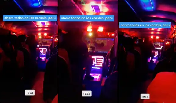 Joven sube a una combi y queda sorprendido por las luces de discoteca en su interior