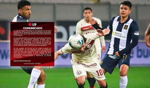 Hasta febrero: Liga 1 posterga el inicio del campeonato ante brote de contagios de COVID-19