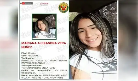 Hallan en Chile a adolescente peruana de 13 años desaparecida en Ate