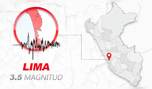 Temblor de magnitud 3.5 se registró en Canta esta noche, según IGP