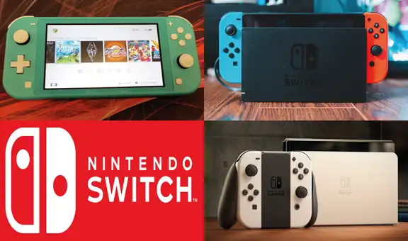 Nintendo: diferencias entre las consolas de videojuegos Switch vs. Switch OLED vs. Lite