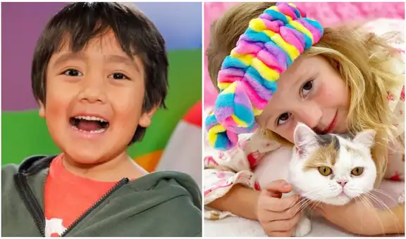 Un niño y una niña se encuentran en la lista de las personalidades mejor pagadas de YouTube