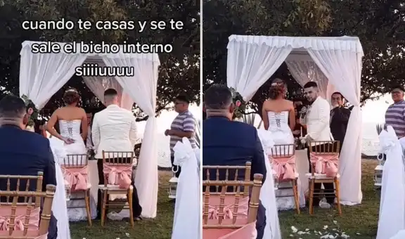 Hombre se casa con su novia y grita “Siuuuu” al estilo de Cristiano Ronaldo