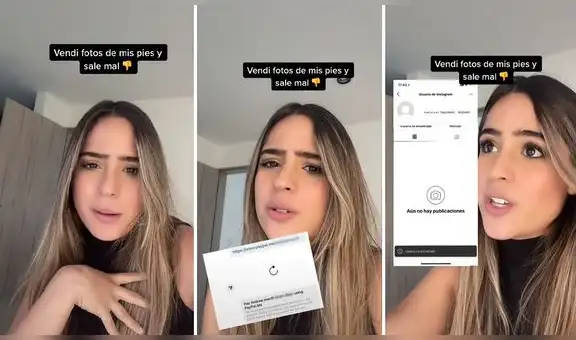 Influencer cuenta cómo fue estafada por un desconocido al aceptar vender fotos de sus pies