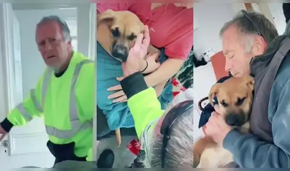 Padre no quería tener perros, pero un cachorro le cambió la vida