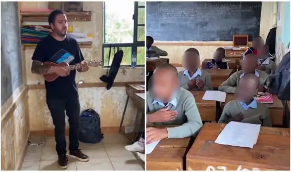 Profesor enseña “El baile de los que sobran” a estudiantes de África y se vuelve viral