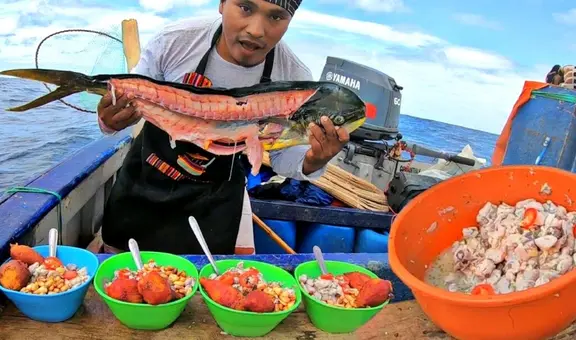 ‘Victor del Mar’: el pescador que conquista con sus videos de cocina en medio del océano