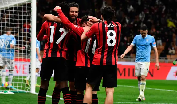 AC Milan aplastó 4-0 a Lazio y avanzó a semifinales de la Copa Italia