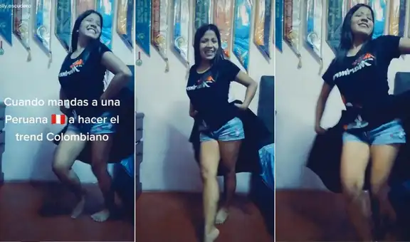 Joven baila trend colombiano y sorprende al fusionarlo con marinera