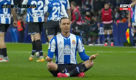 Exquisita definición de Raúl de Tomás para la remontada del Espanyol al Barcelona