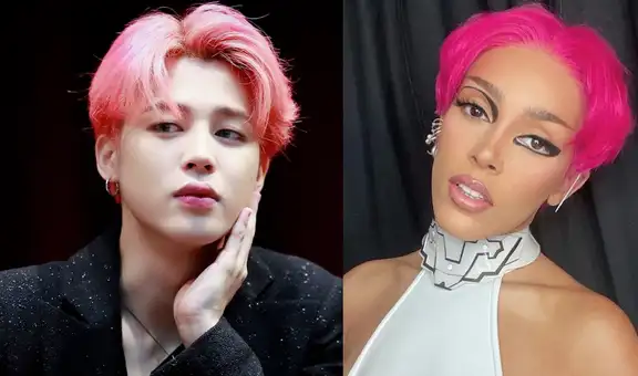BTS y Doja Cat: estilista se inspiró en Jimin para el cabello rosa de la cantante