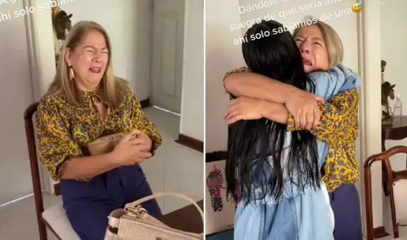 Mujer recibe una sorpresa de su hija y se conmueve al enterarse que será abuela