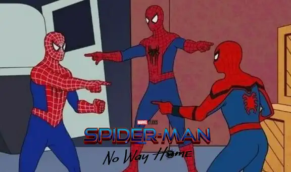 Spider-Man 3: Holland, Maguire y Garfield recrean popular meme señalándose 