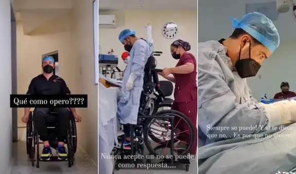TikTok viral: cirujano plástico sorprende al operar a sus pacientes en silla de ruedas