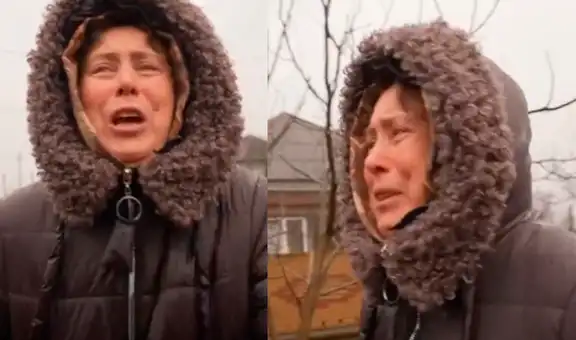 Mujer entre lágrimas tras ataque ruso: “¿Hasta dónde corro? ¿Hacia dónde voy, por favor?
