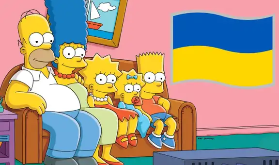Los Simpson envían mensaje de paz y apoyo a Ucrania mediante redes sociales