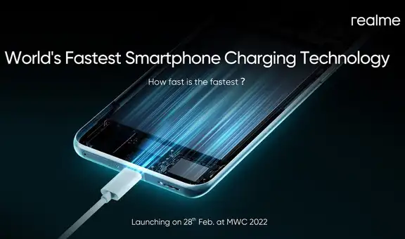 MWC 2022: Realme presentará su nueva tecnología de carga rápida