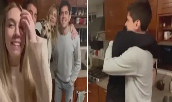 TikTok viral: joven finge tomar una foto familiar para anunciar a sus padres que serán abuelos