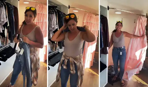 Mujer revela el truco secreto para saber si el jean te quedará bien antes de probártelo 