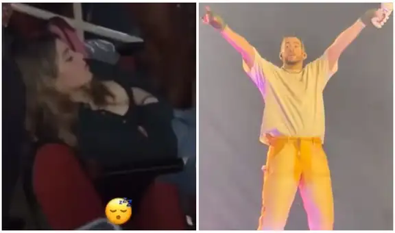 Joven se queda profundamente dormida durante un concierto de Bad Bunny