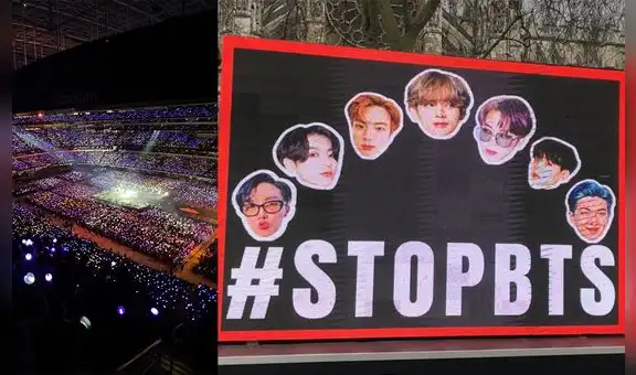 BTS: #STOPBTS, el banner que fue viral en Londres y en todo el mundo