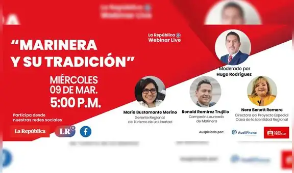 La República Webinar Live presentará: “Marinera y su tradición”