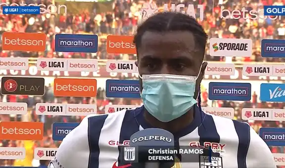 Christian Ramos tras derrota de Alianza Lima: “El arbitraje está siendo malo para nosotros”