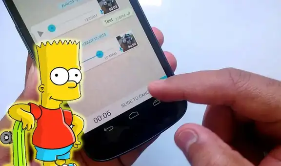 WhatsApp: ¿quieres enviar audios con la voz de Bart Simpson sin descargar apps extrañas?
