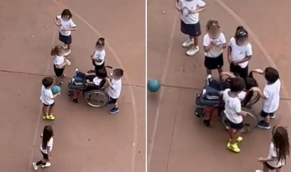 Niños juegan con su amigo en silla de ruedas y escena cautiva a miles en TikTok