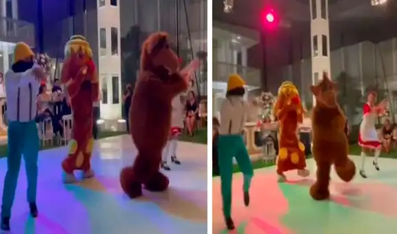 Recién casados festejan su boda con personajes de las series de los 90 durante hora loca 