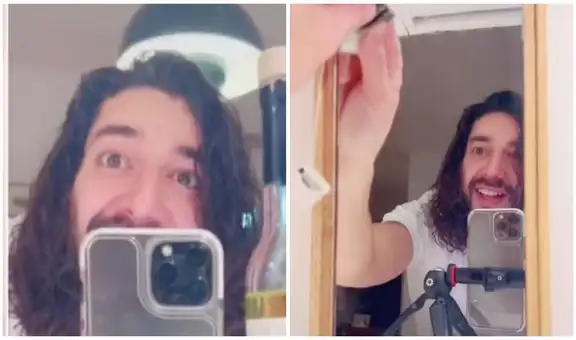Hombre comparte un sorprendente truco para limpiar el espejo y dejarlo sin rayas