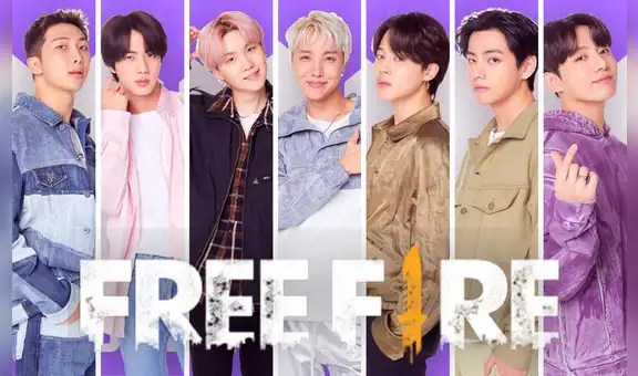 BTS × Free Fire: así lucen los emotes y skins diseñados por Bangtan