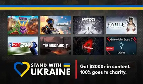 Oferta de juegos para apoyar a Ucrania: docenas de títulos por increíble precio
