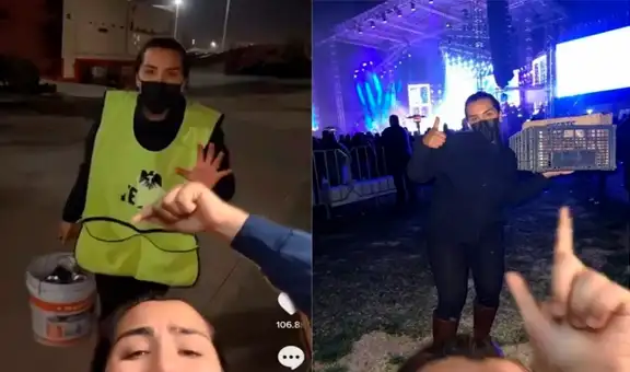 Se hace pasar por vendedora de papas para ingresar a zona VIP en concierto de Christian Nodal