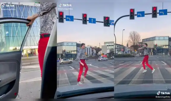 Tiktoker sorprende a conductores con su divertida coreografía de “Smooth criminal”