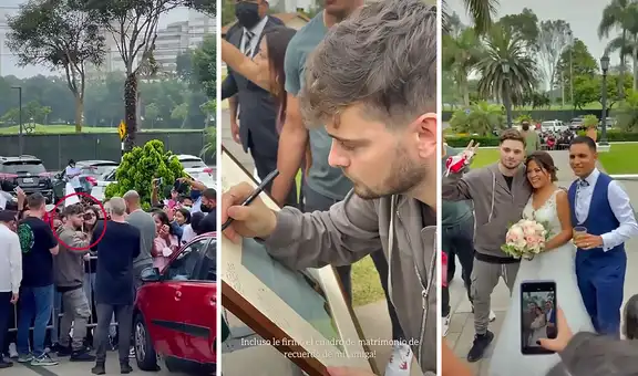 Recién casados se encuentran con Martin Garrix y aprovechan en tomarse fotos juntos