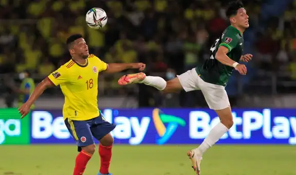 Bolivia no pudo con Colombia y perdió 3-0 por la fecha 17 de las Eliminatorias Qatar 2022