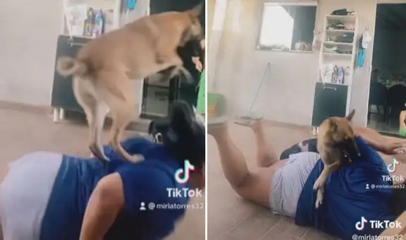 Joven intenta hacer el famoso paso de Anitta, pero su perro lo arruina todo