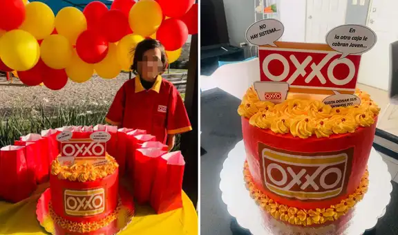 Niño festeja su cumpleaños con temática de Oxxo y empresa le regala un cupón