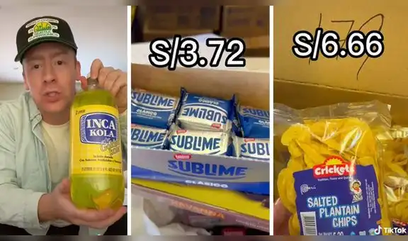 Estadounidense expone los precios que tienen allá los productos más populares de Perú