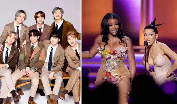 BTS perdió en los Grammy 2022: Doja Cat y SZA vencen a grupo Kpop