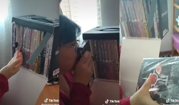 Mujer se emociona con su colección de Death Note y se la muestra a su esposo para presumirla
