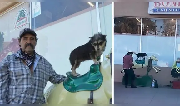 La enternecedora historia del hombre que lleva a su perrita a los juegos mecánicos para verla feliz