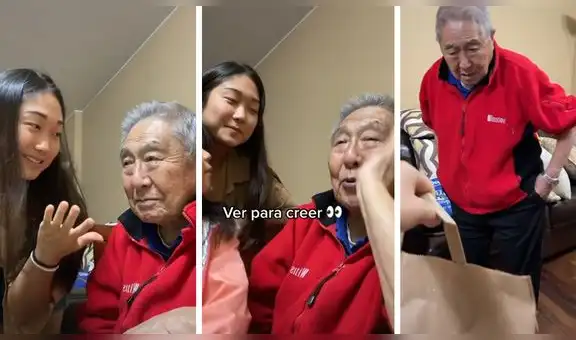 Le dijo a su abuelo que pedirá pan desde su celular y reacción conmueve en TikTok