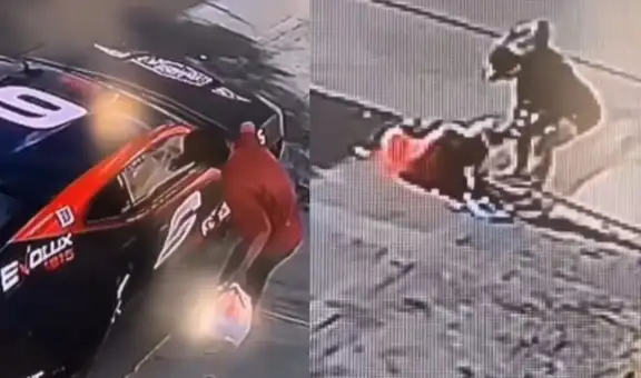 Luchador de artes marciales mixtas golpea a grafitero que rayó su auto