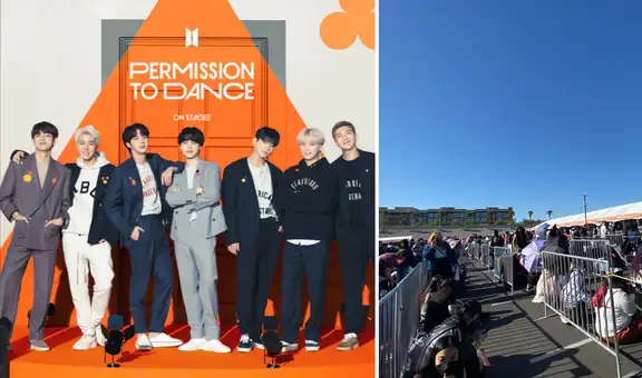 BTS, concierto en Las Vegas: fans hacen largas colas para obtener merch de Bangtan