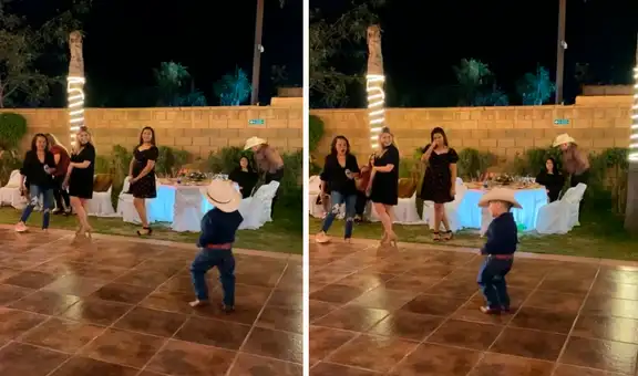 Niño impresiona en quinceañero y se luce con sus pasos de baile al ritmo de “El Cóndor Pasa”