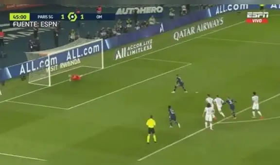 ¡Pena máxima letal! Kylian Mbappé pone adelante al PSG desde el punto penal