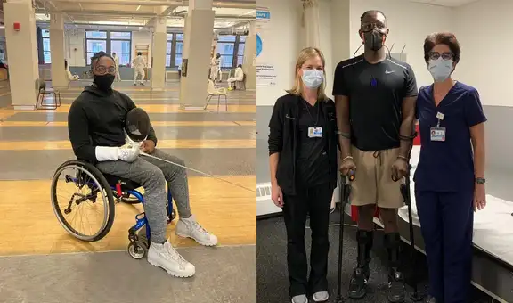 Hombre sorprende al caminar un año después de quedar paralítico tras accidente en bicicleta